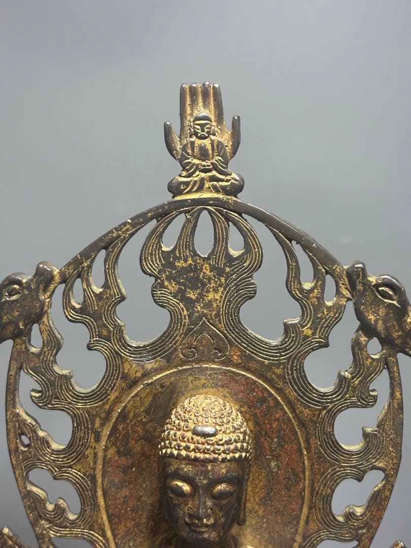 ポ*ン様 仏教古美術 純銅 文化遺産 文化財仏像伝承　 仏像 伝統的デザイン