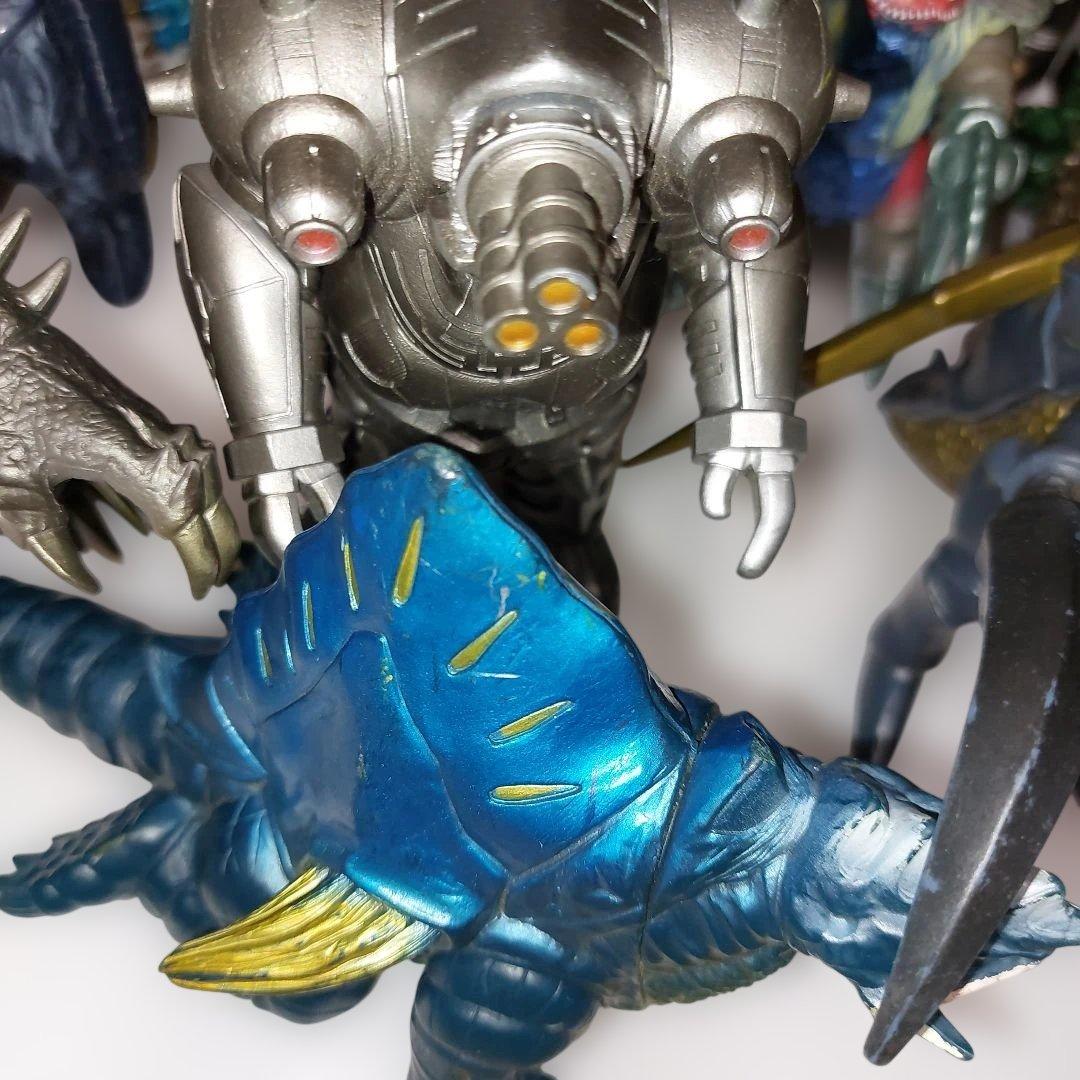 ウルトラマン　旧ウルトラ怪獣まとめ売り　キングギドラ、モゲラ他 当時物ソフビ