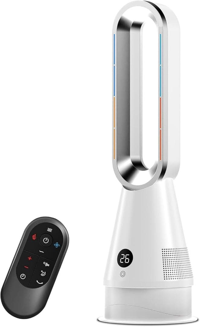 【2025年新型冷暖兼用・羽根なし】セラミックヒーター 電気ファンヒーター