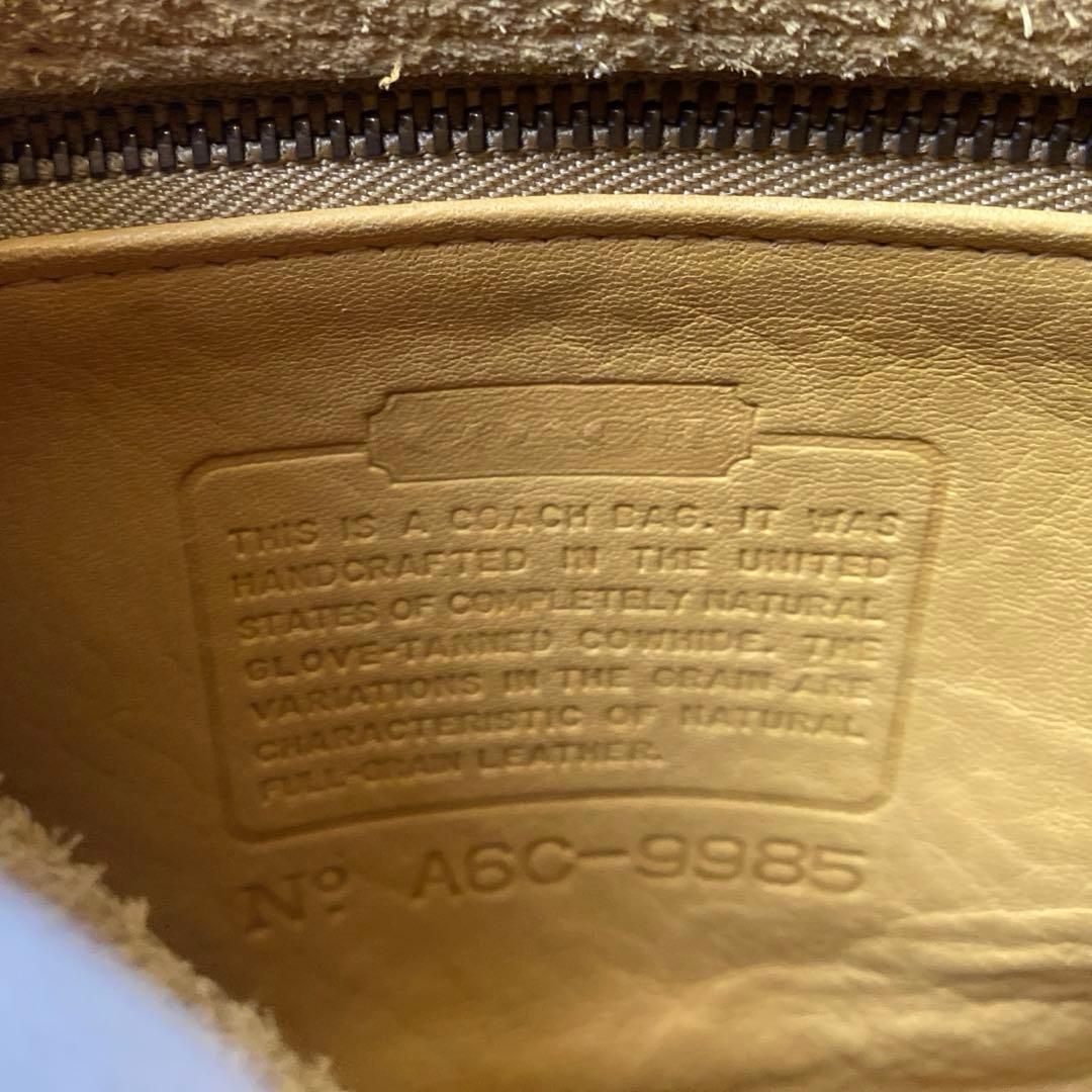 希少✨オールドコーチ 9985 USA製 ハンドバッグ マスタードイエロー