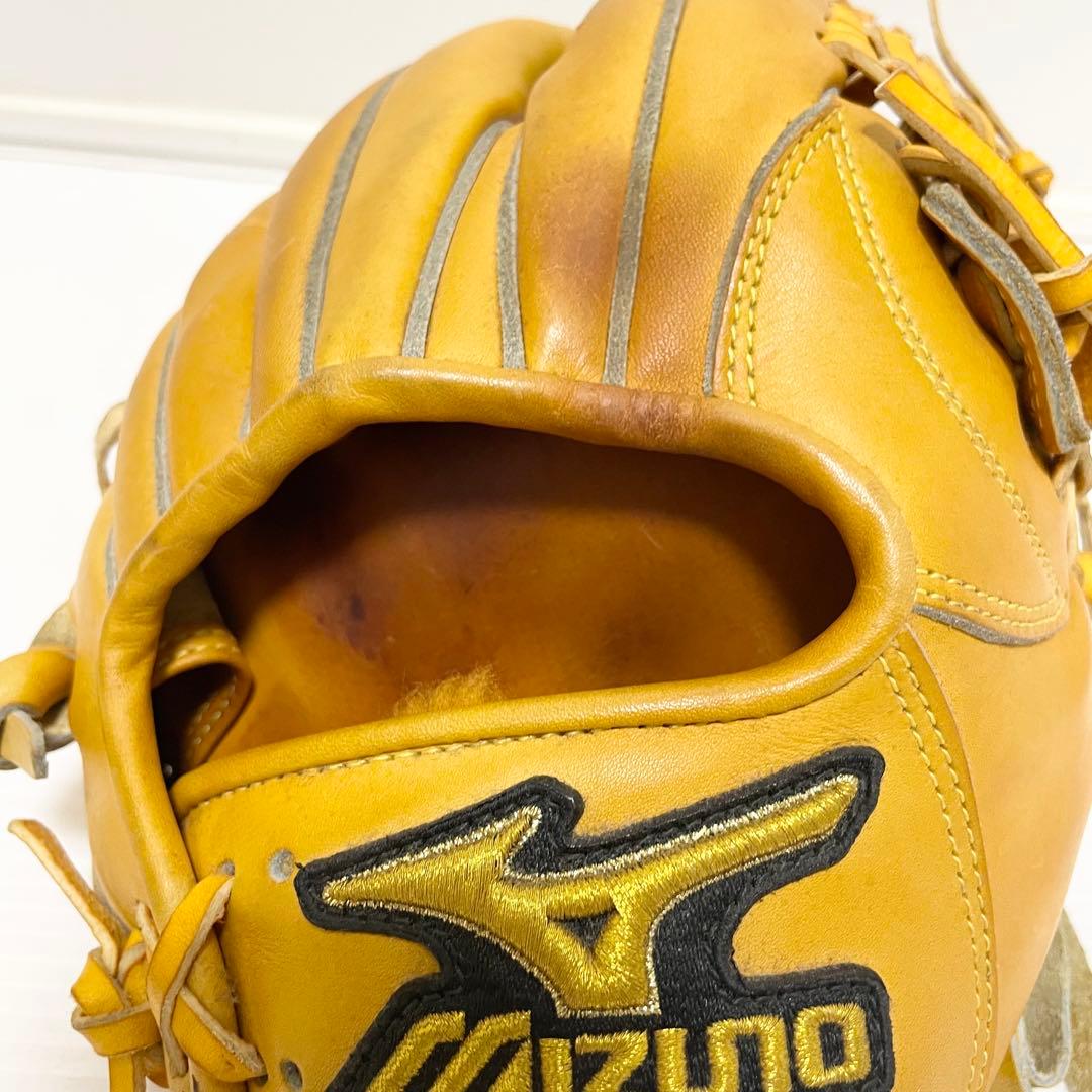 【型抜群】ミズノプロ 即戦力 美品 硬式 内野手用グローブ 良型