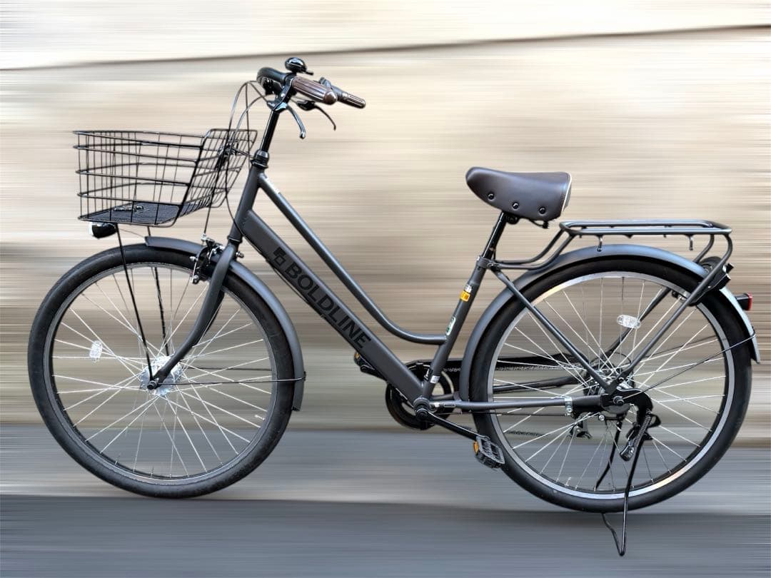 練馬駅周辺引き取り限定 ボールドライン 27インチ 自転車 マットブラック