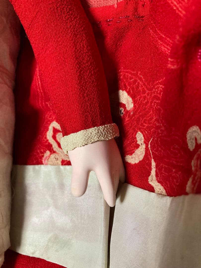 明治期　抱き人形　日本人形　市松人形　42㎝