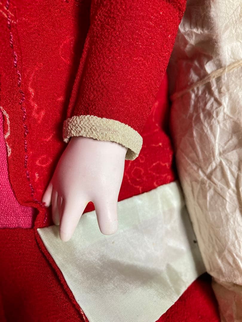 明治期　抱き人形　日本人形　市松人形　42㎝