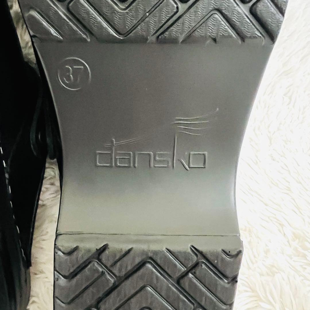 【美品】dansko Ingrid オイルドレザー ブラック 37サイズ