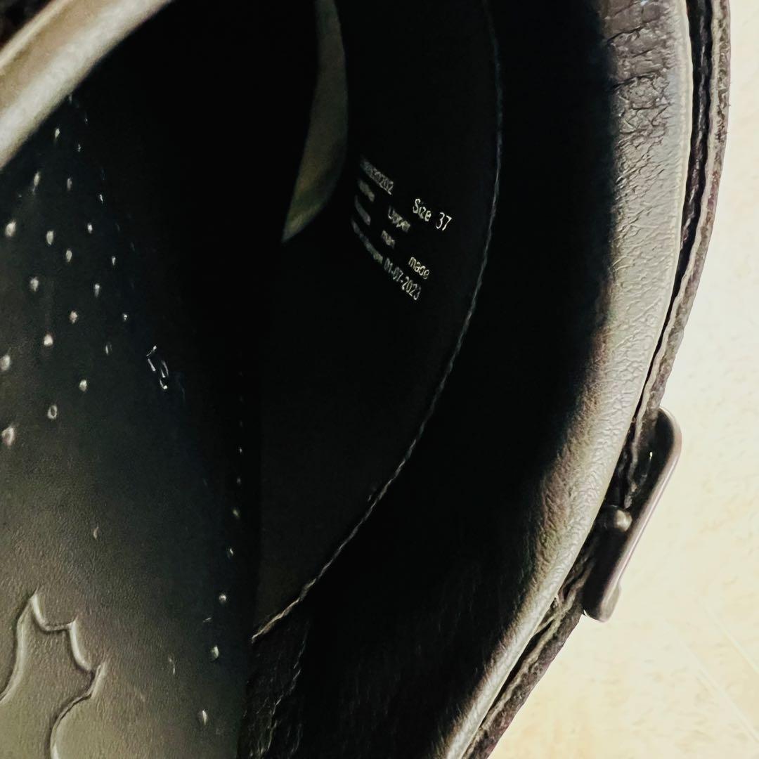 【美品】dansko Ingrid オイルドレザー ブラック 37サイズ