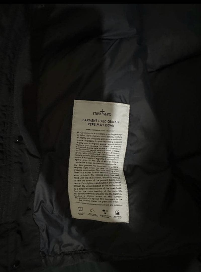 Stone  ブラック ダウンジャケット