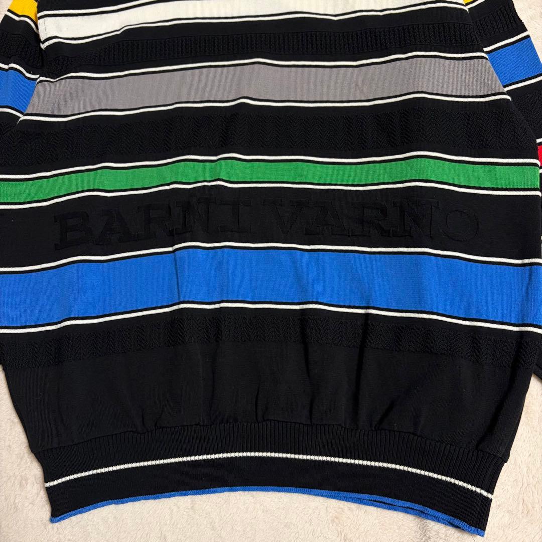 【美品】BARNI VARNO バーニヴァーノニット ボーダー ワッペン 日本製