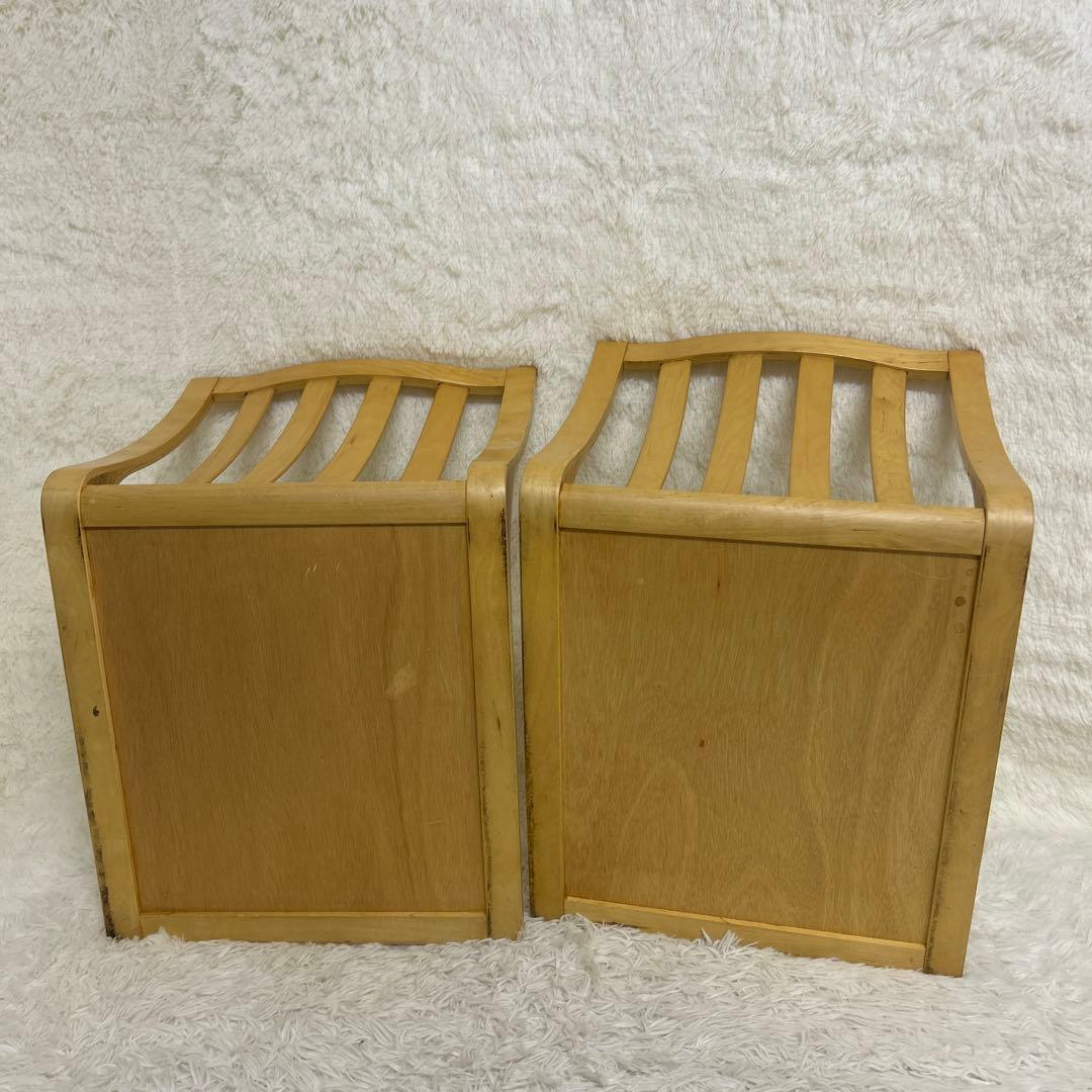 木製座椅子 4脚セット　格子 和座敷 昭和レトロ