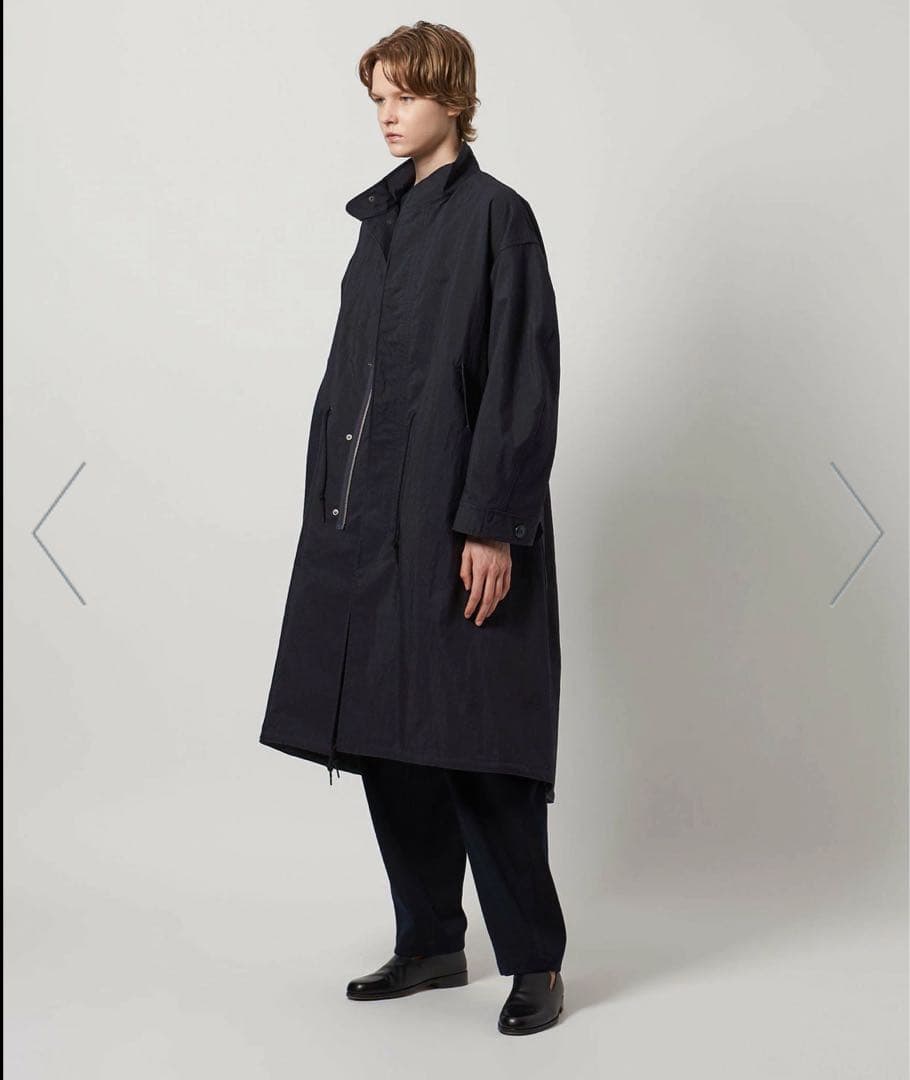 LOEFF ロエフ OX スタンドカラー ミリタリーコート BLACK