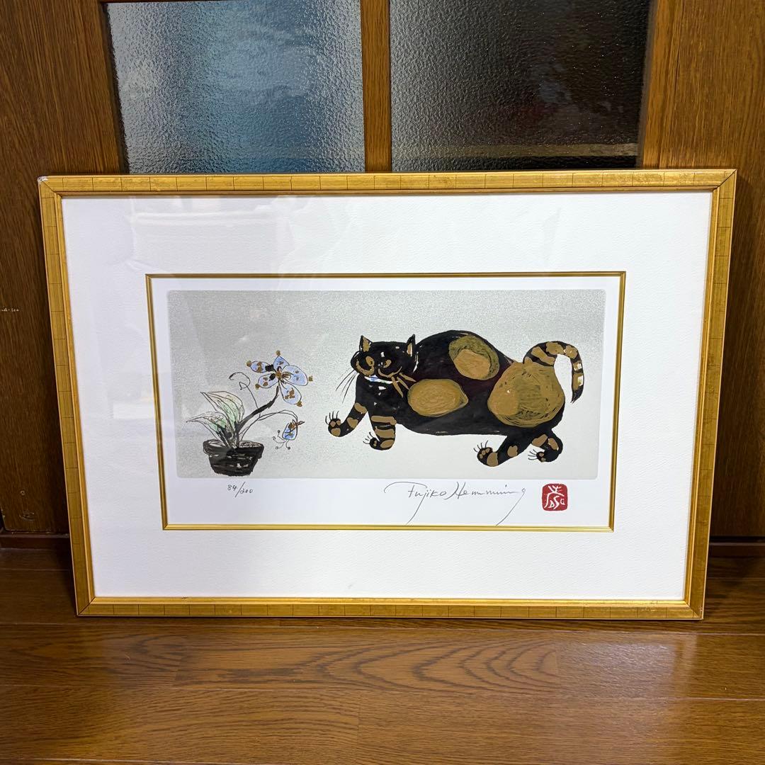 専用 真作 フジ子・ヘミング 直筆サイン 猫十態 ソニア 84/200