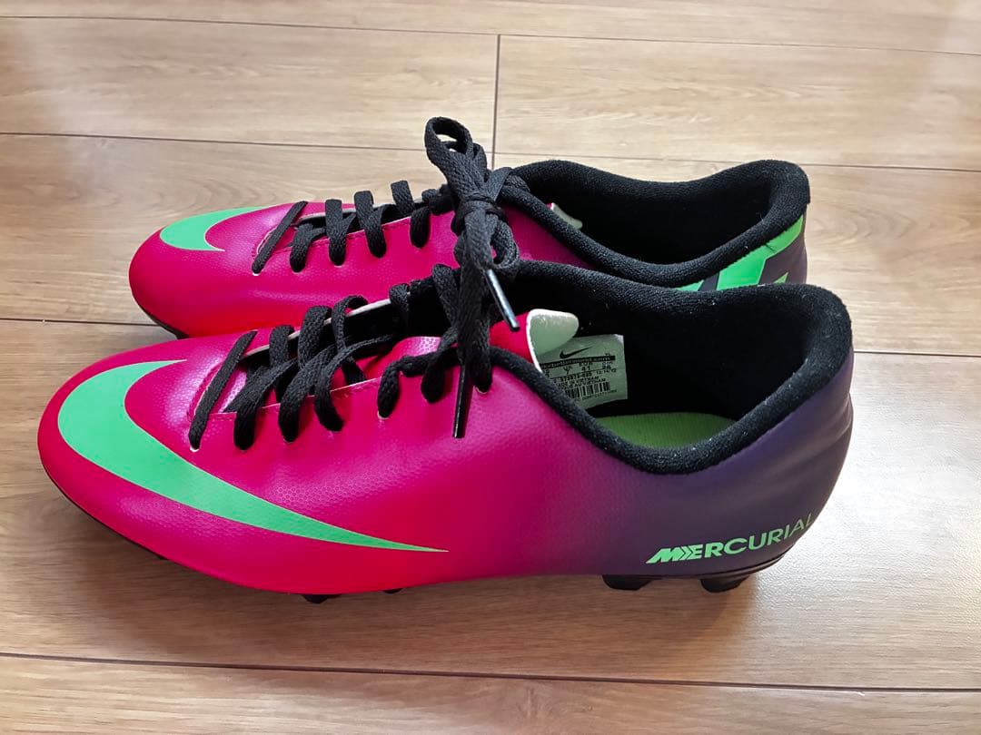 ナイキ マーキュリアル ベロチ HG V サッカースパイク（ピンク×パープル）