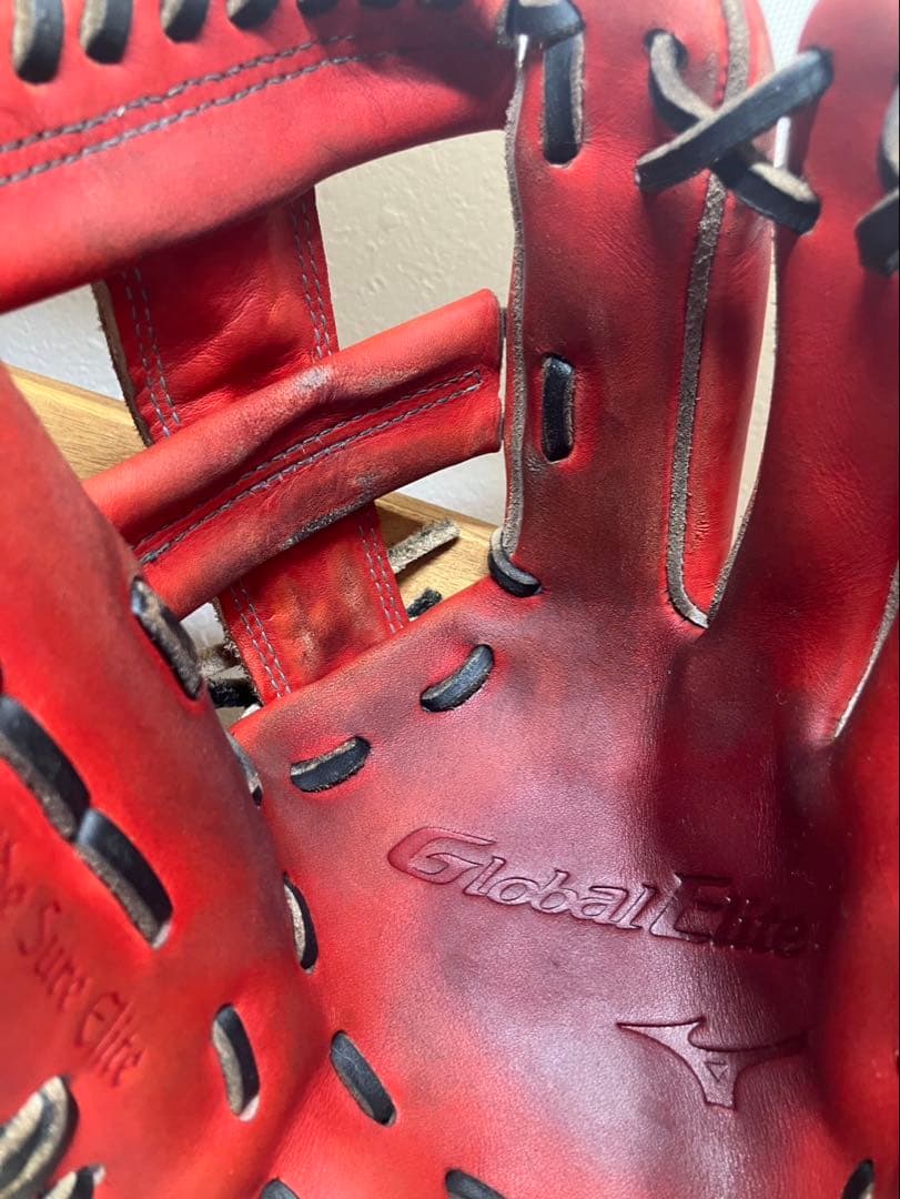 きのこ　ミズノ　グローバルエリート　硬式　内野用鈴木型ダイバーシティブルー