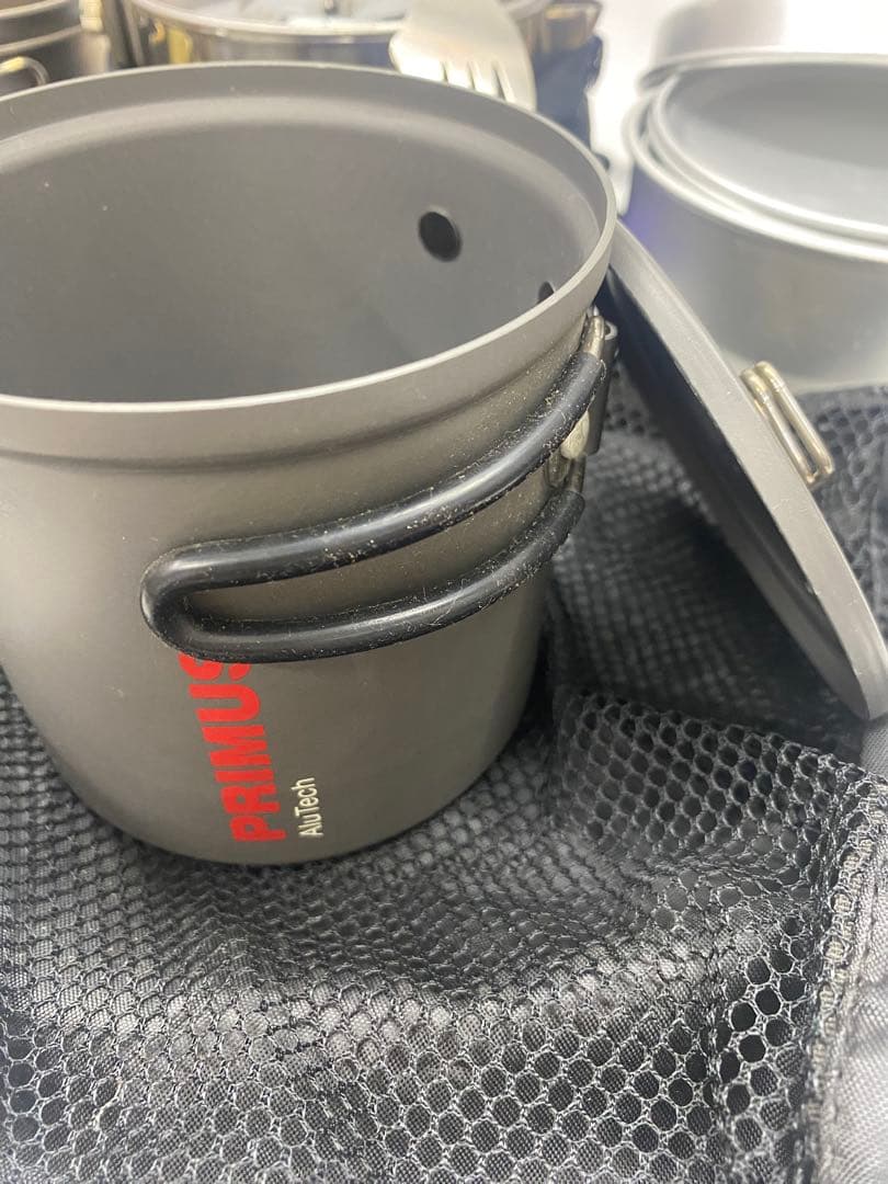 ステンレススチール 食器セット メッシュバッグ付き