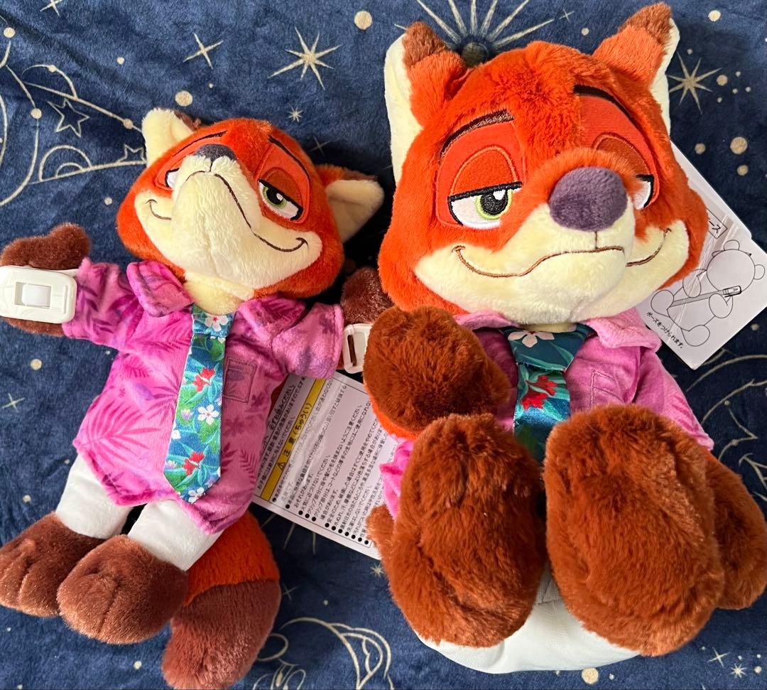 ディズニー ズートピア2 ニック ぬいぐるみ ペンケース 肩のせバッジ