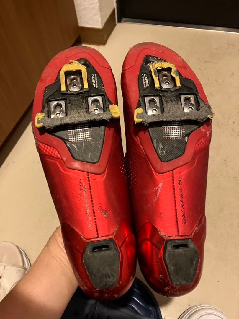 専用です　RC9 シマノ赤ビンディングシューズ