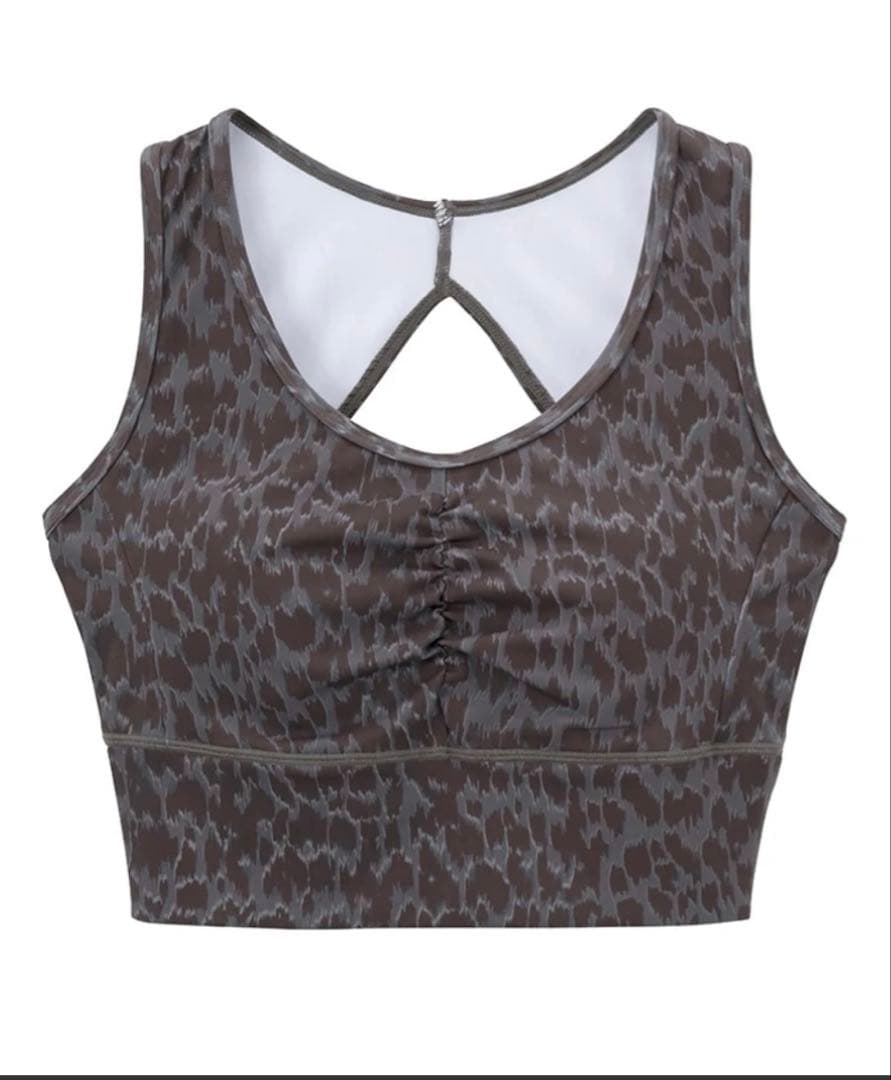 12月15日発売新作⭐︎【SUKALA 】レオパードプリントブラトップM