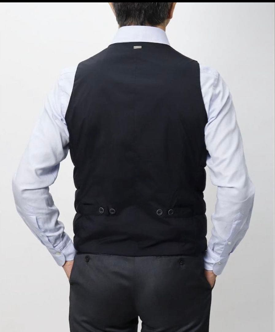 美品　国内正規品　ヘルノ / HERNO / ダウン ジレ　ネイビー　44