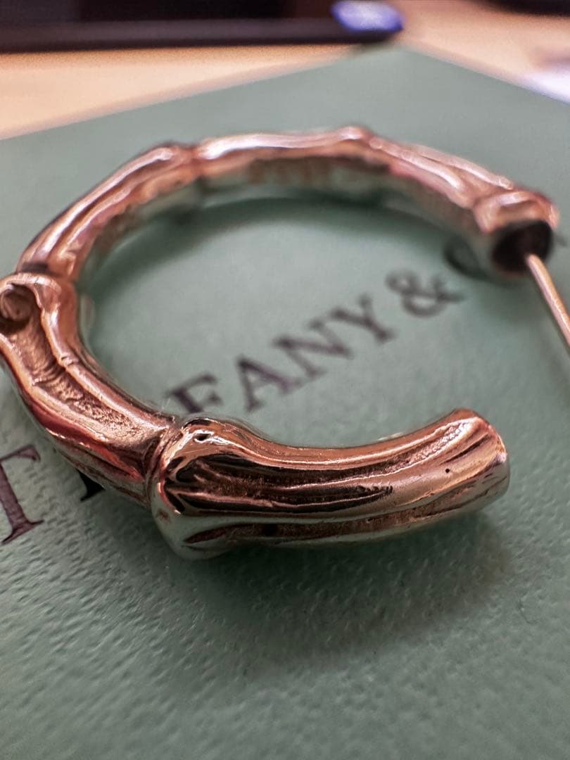 TIFFANY＆Co ティファニー バンブー フープ ピアス 片耳のみ約27㎜