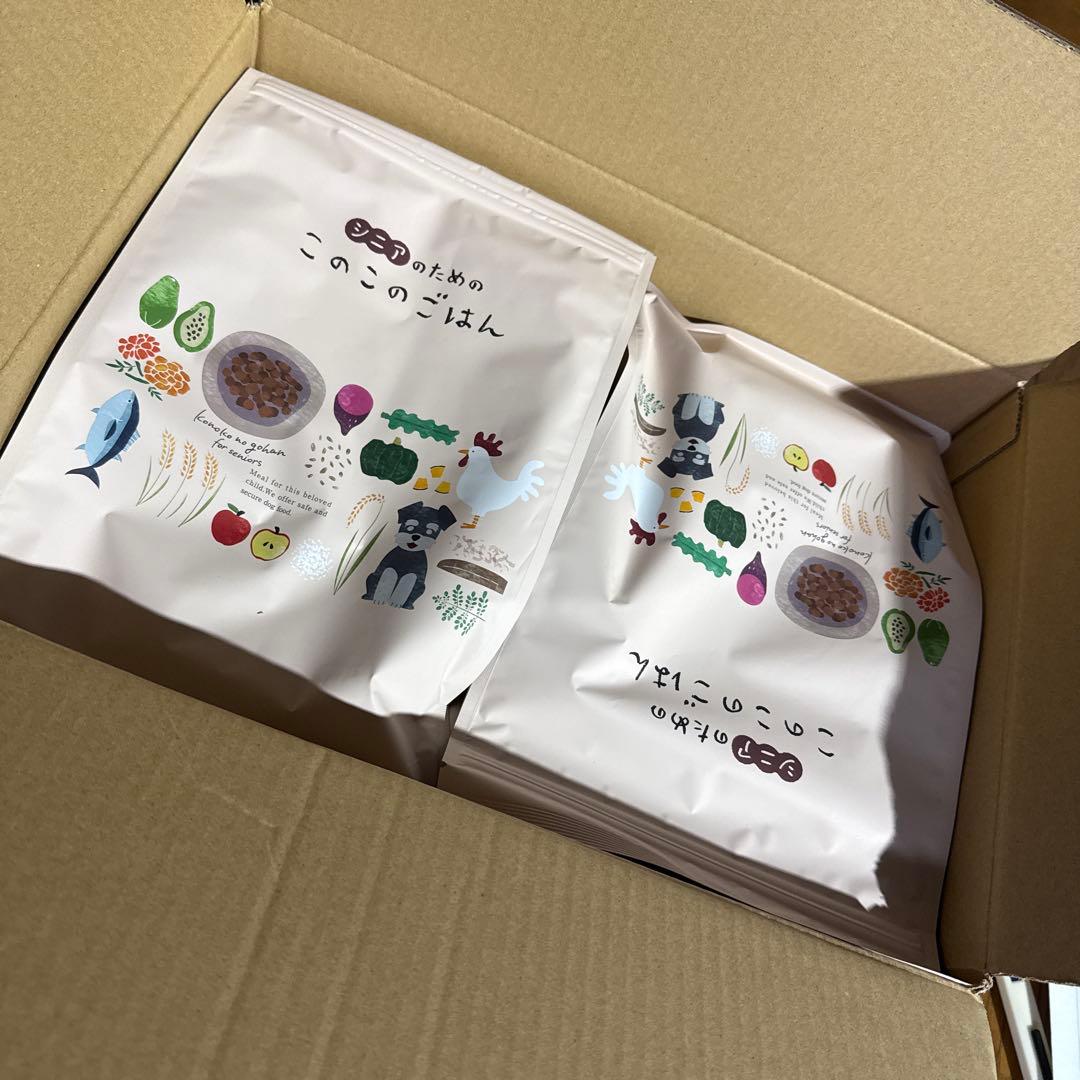 シニアのためのこのこのごはん シニア犬用ダイエット用1kg×４袋