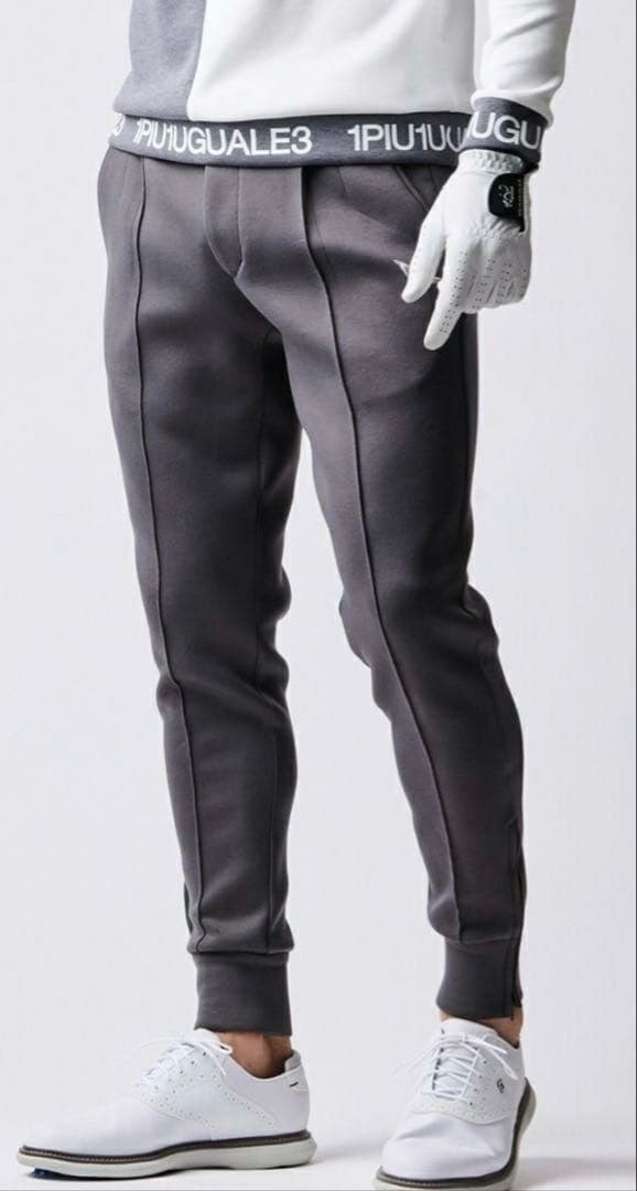 1PIU1UGUALE3 ADP GOLF ZIP SLACKS［GRAY］