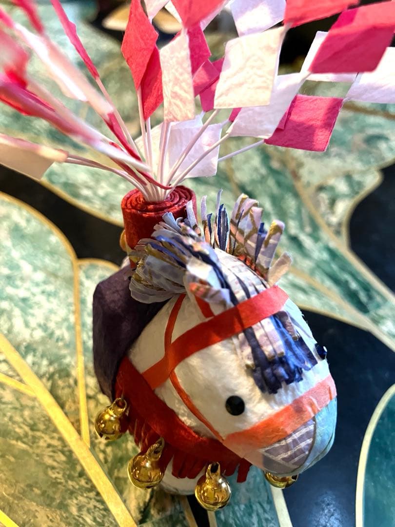 干支飾り　福花午　めでたや