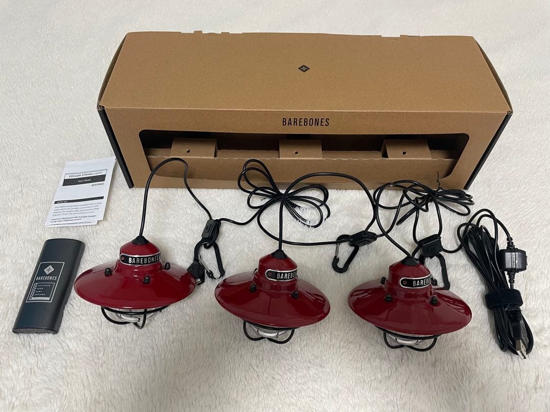 BAREBONES ベアボーンズ エジソンストリングライト ＋ バッテリー