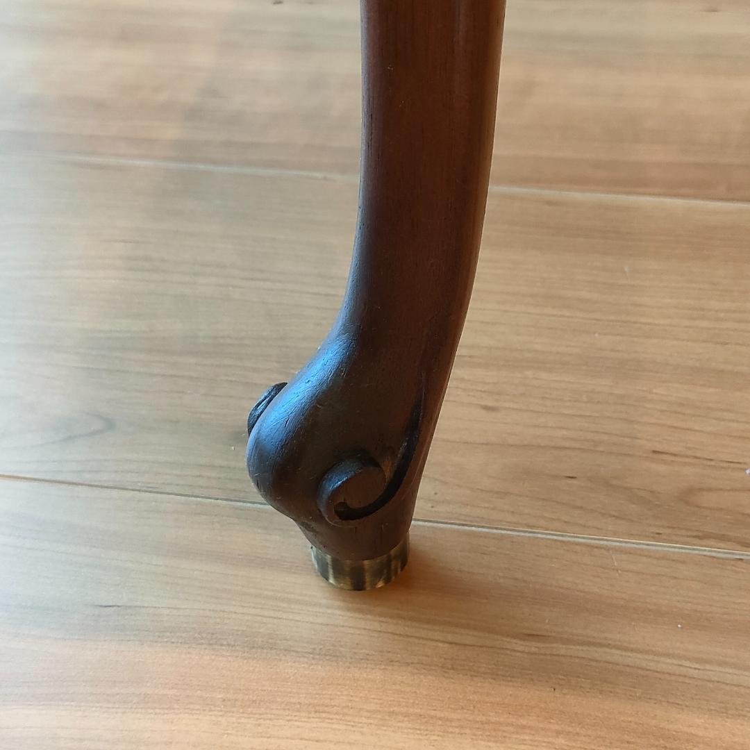 希少　アンティーク　ピアノ椅子　長椅子　猫脚　ベンチタイプ