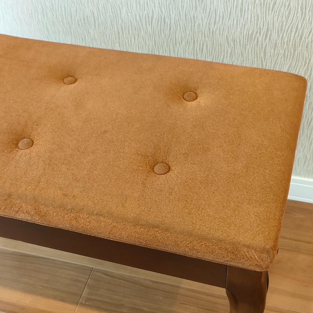 希少　アンティーク　ピアノ椅子　長椅子　猫脚　ベンチタイプ