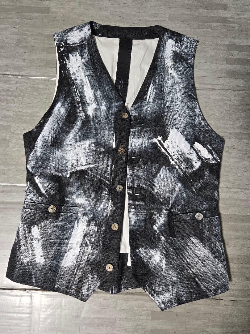 Atelier Aura スウェディッシュリネン ペイントベスト 44