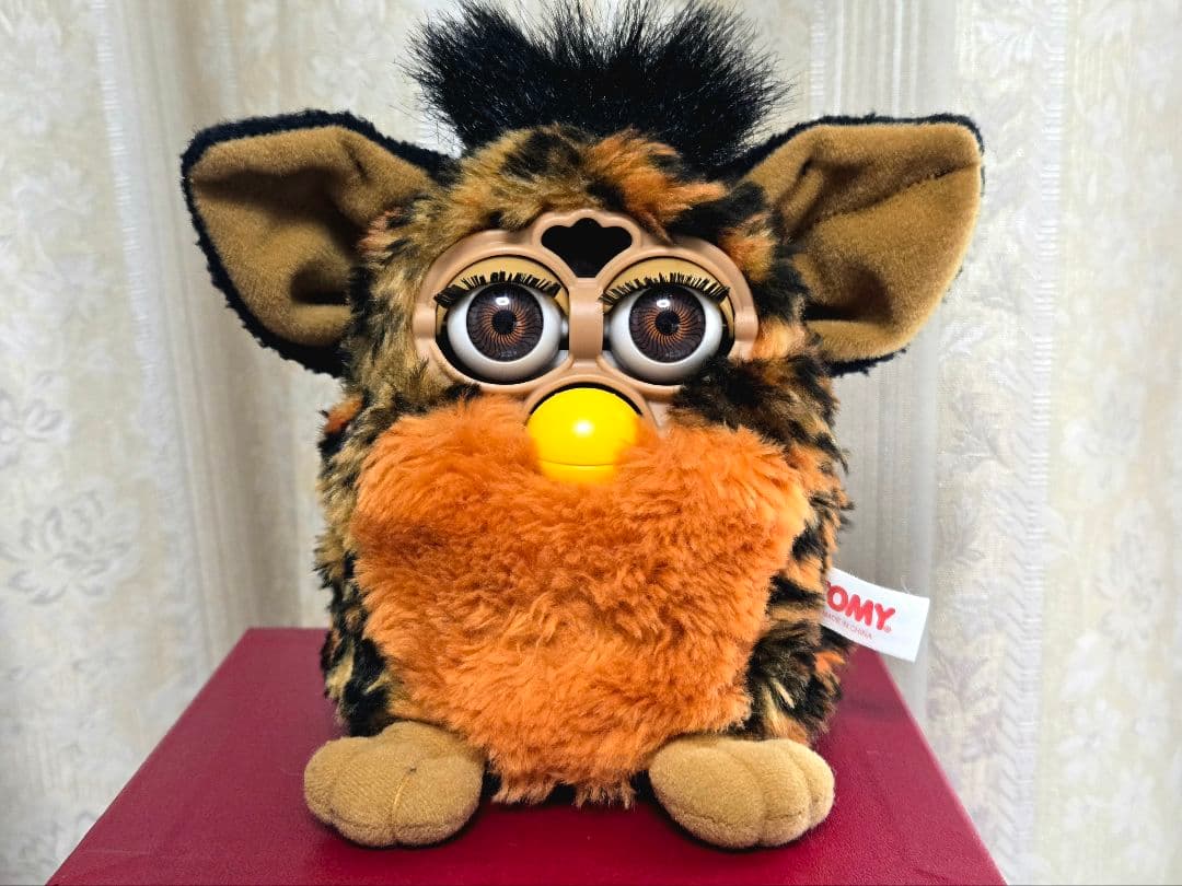 【レア】ファービー ぬいぐるみ ヒョウ柄 レオパード 初期 1998 TOMY