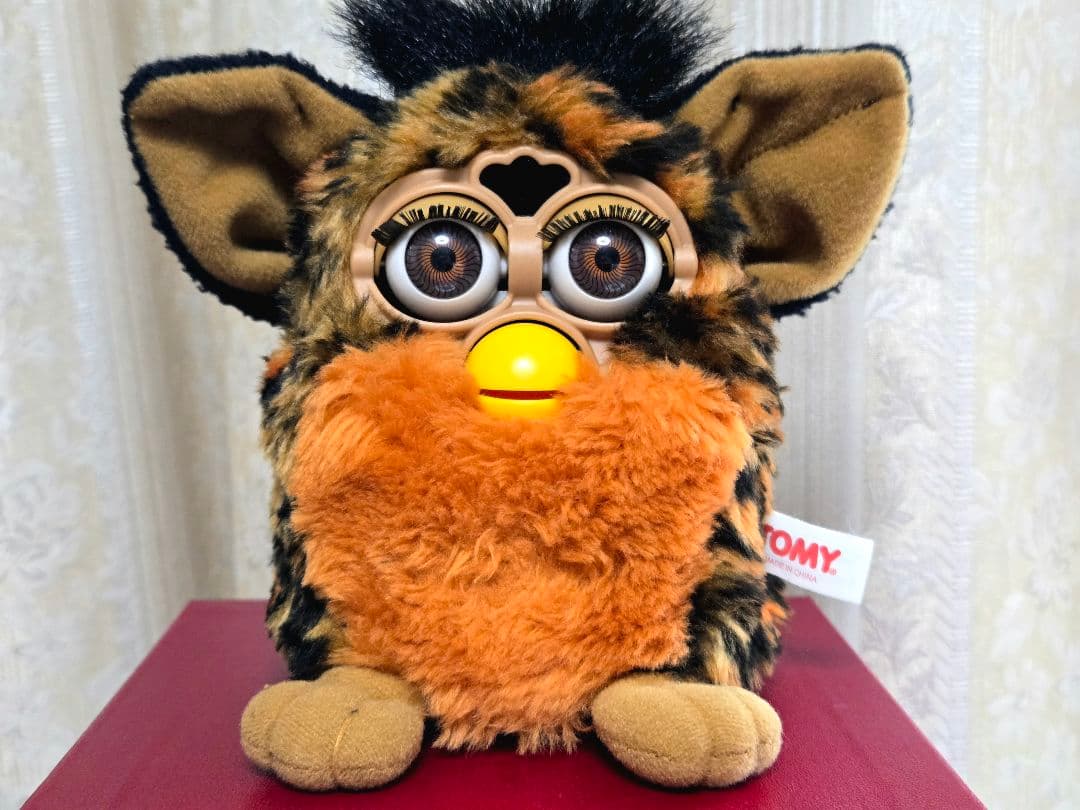 【レア】ファービー ぬいぐるみ ヒョウ柄 レオパード 初期 1998 TOMY