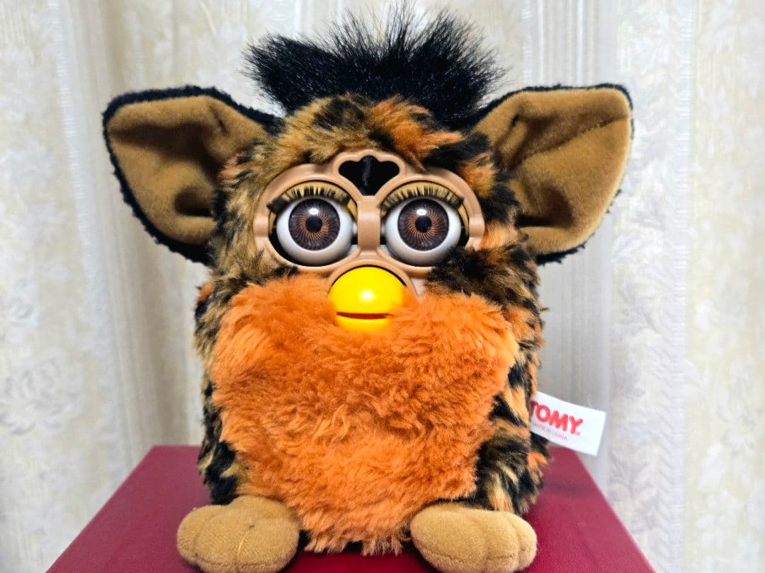 【レア】ファービー ぬいぐるみ ヒョウ柄 レオパード 初期 1998 TOMY