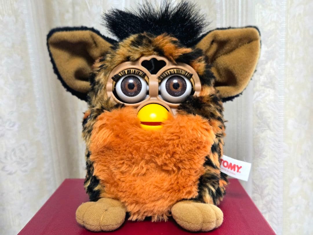 【レア】ファービー ぬいぐるみ ヒョウ柄 レオパード 初期 1998 TOMY