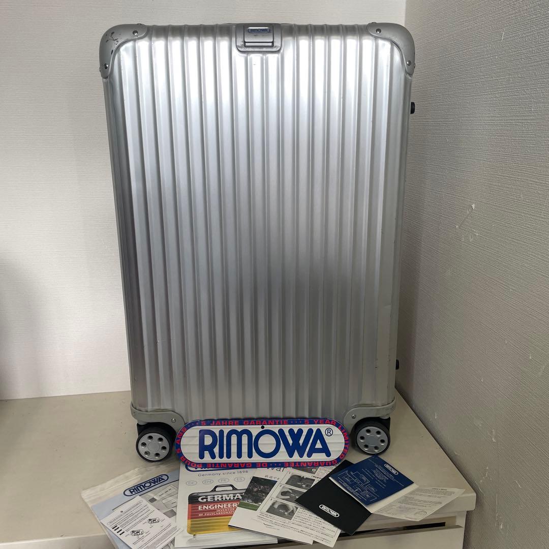 付属品多数 美品 青ロゴ RIMOWA トパーズ 82L チェックインL相当