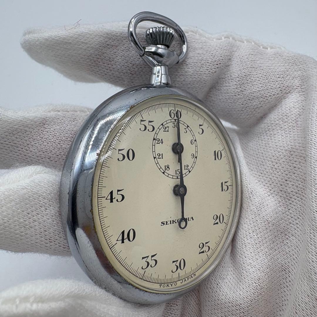 精工舎　電話監査用　測秒器　ストップウォッチ