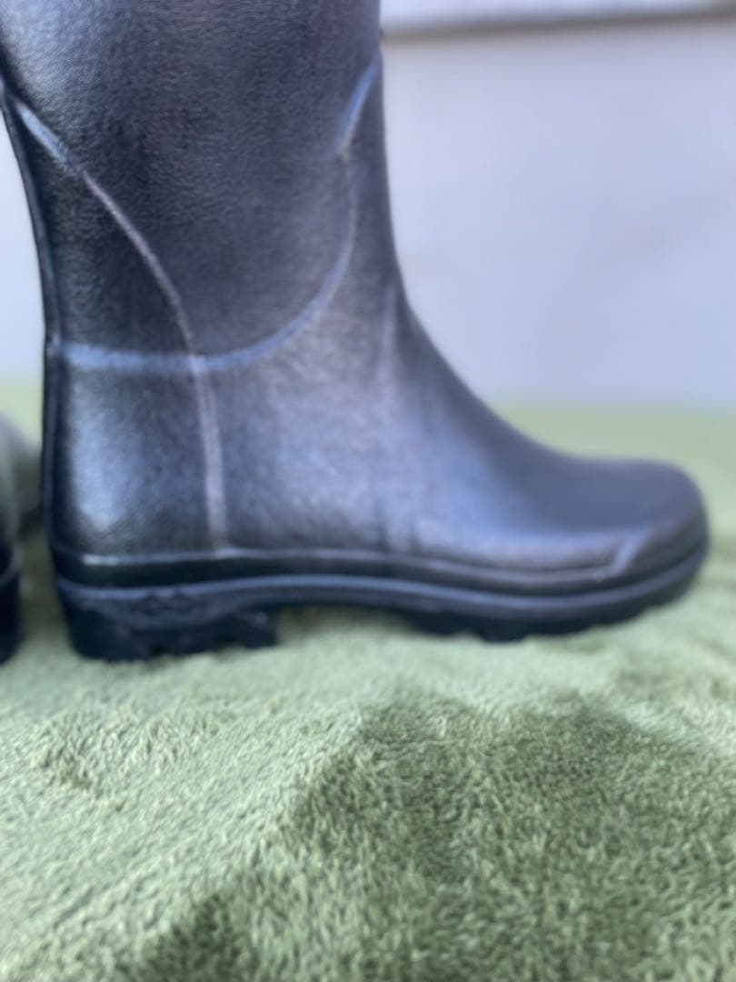 ほぼ未使用　レディース　レイン　ラバーブーツLE CHAMEAU ３7
