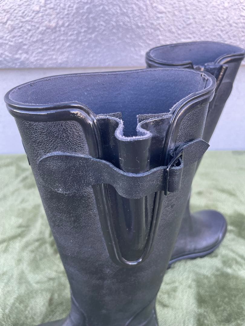 ほぼ未使用　レディース　レイン　ラバーブーツLE CHAMEAU ３7