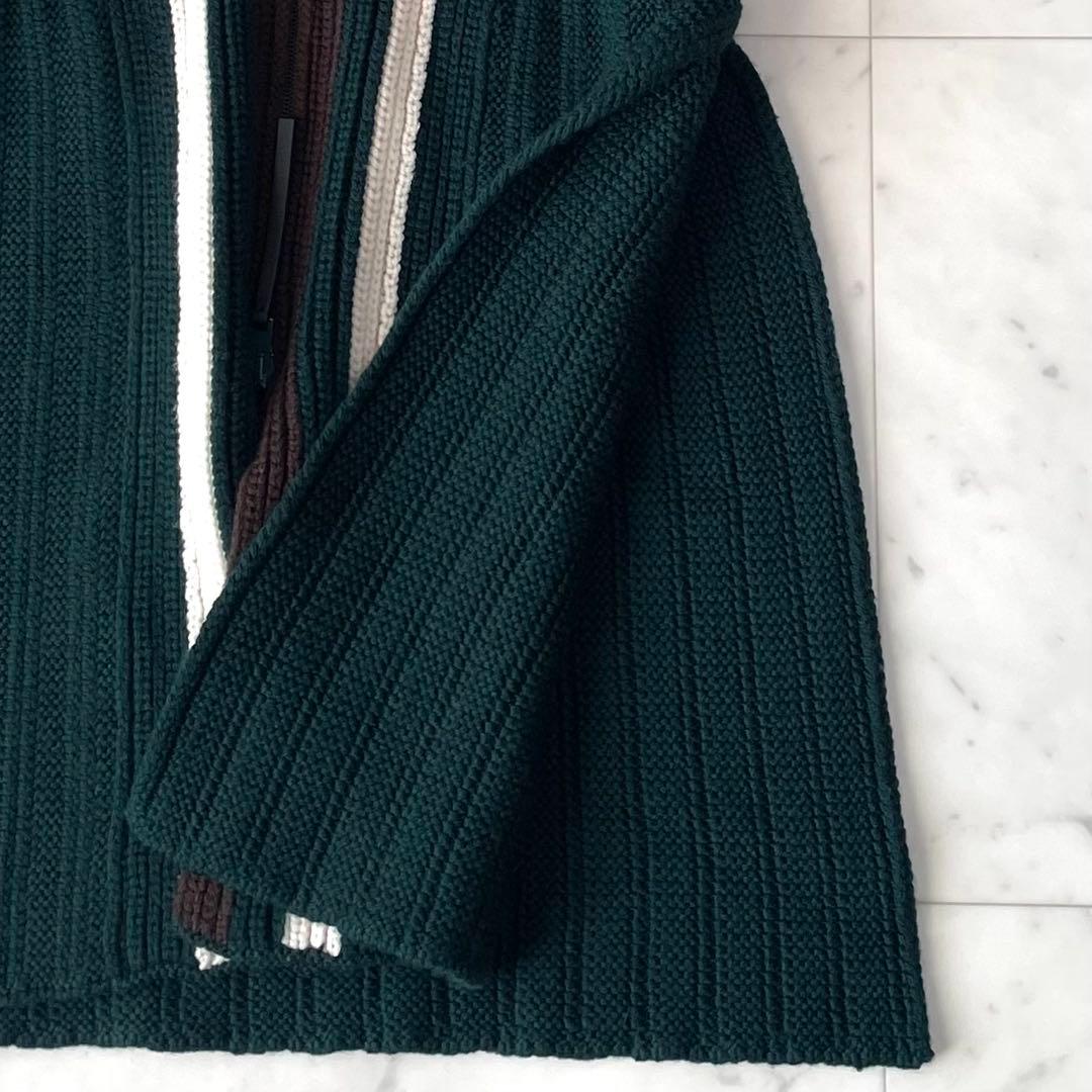 MARNI ニットカーディガン チュニック ウール 38 ダブルジップ ①