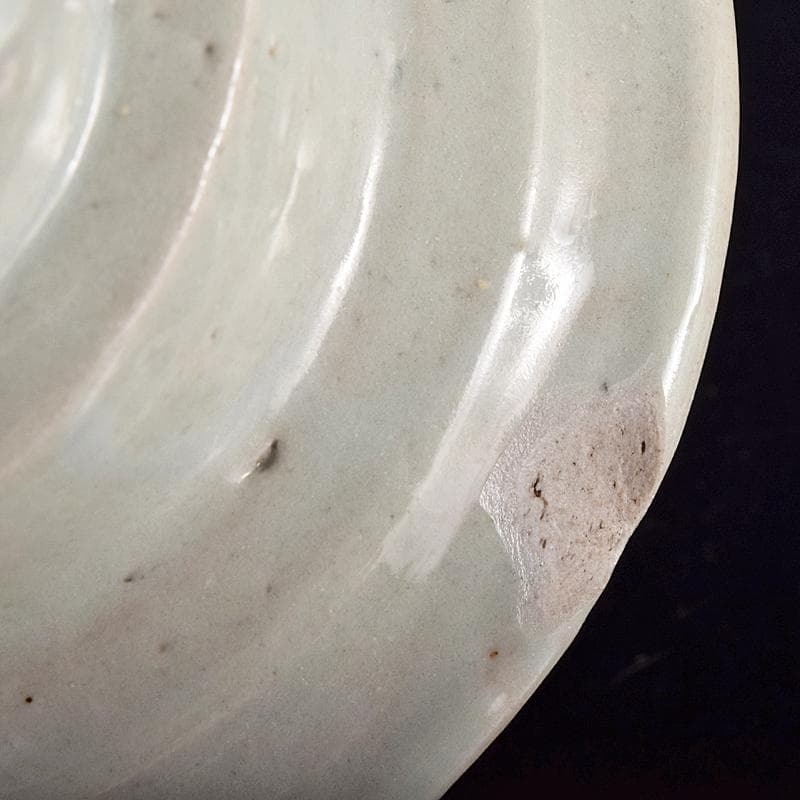 朝鮮美術　李朝　高麗白磁　盃台　杯台　V　R7972