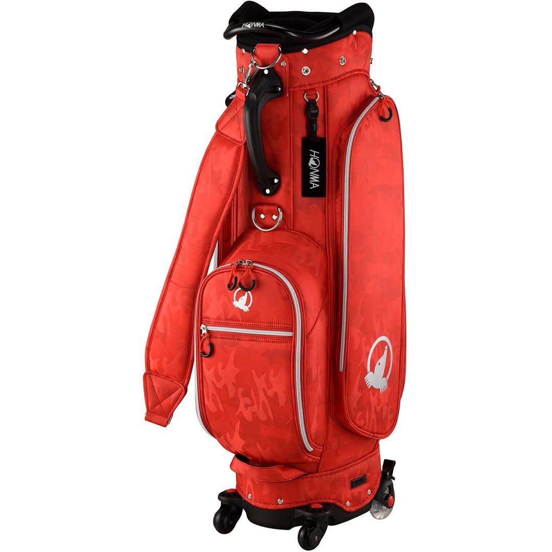 HONMA キャスター付　キャディバック　レッド