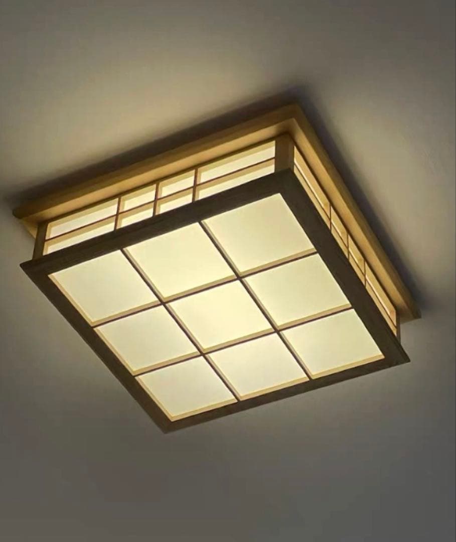 和風シーリングライトLED 6~8畳 木目 リモコン調光調温選択