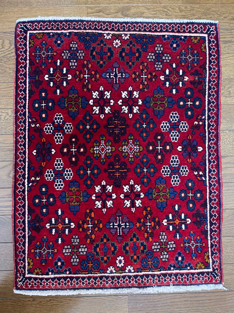 ヴィンテージラグ　赤