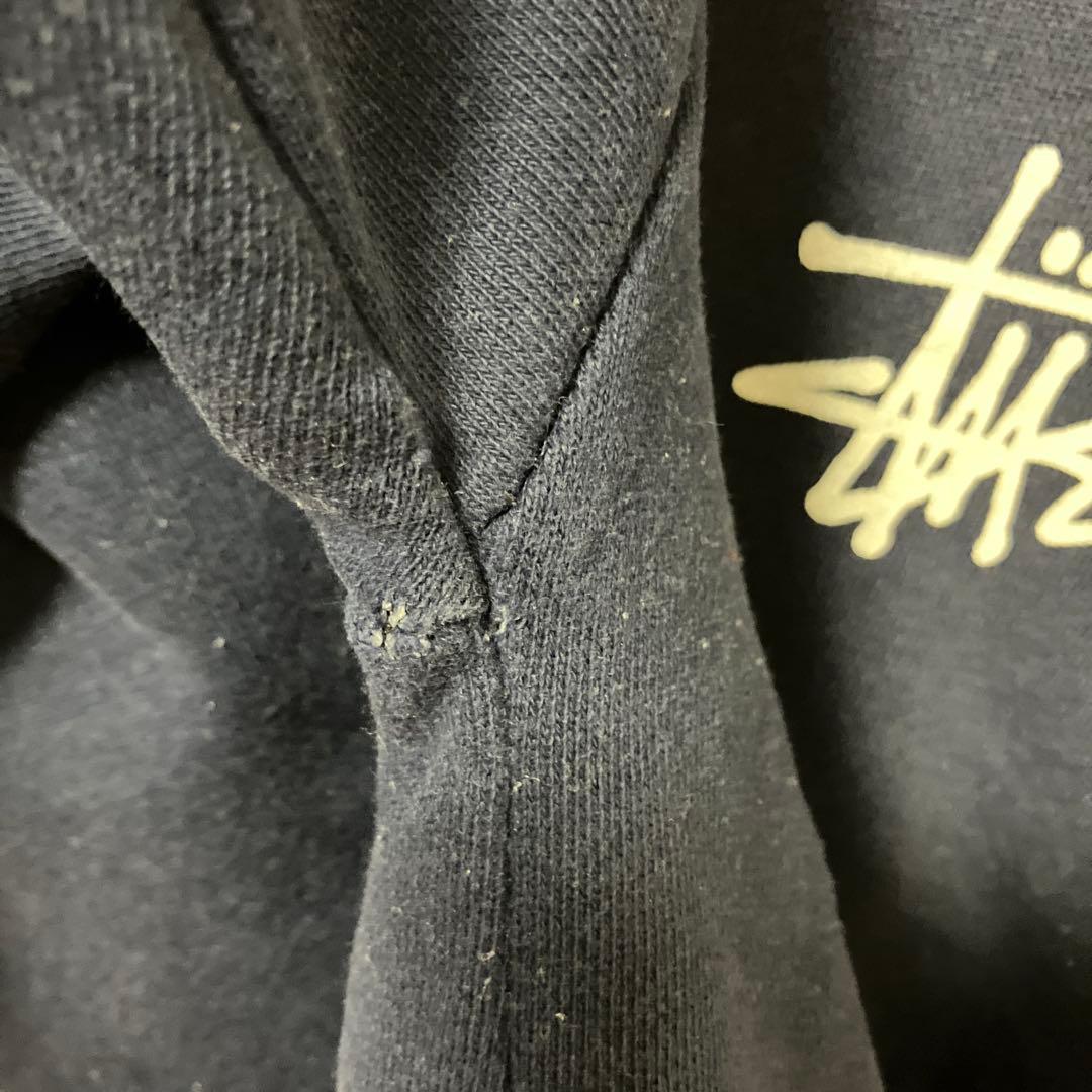 青赤タグ　STUSSY ネイビー クルーネック トレーナー　Ｍ
