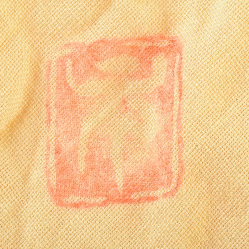 茶道具　高取焼　高鶴元作　萱釉　割高台茶碗　共布共箱　V　R9054