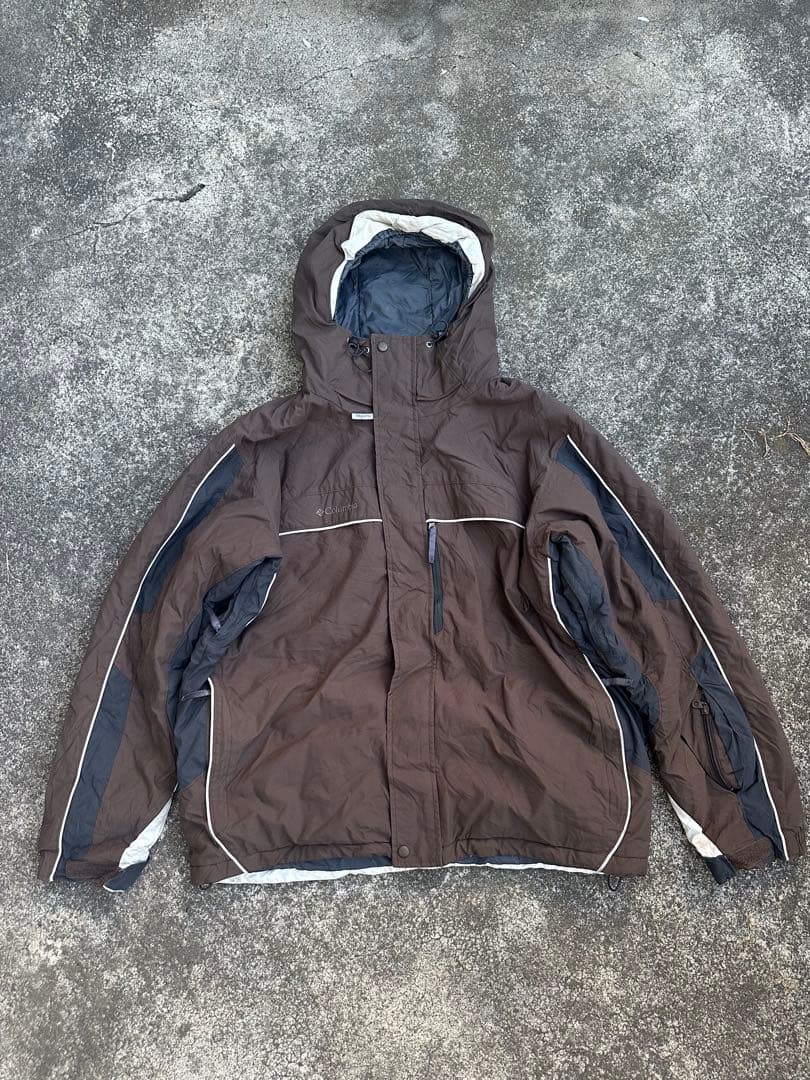00s Columbia mountain jacket 茶色 テック系 y2k