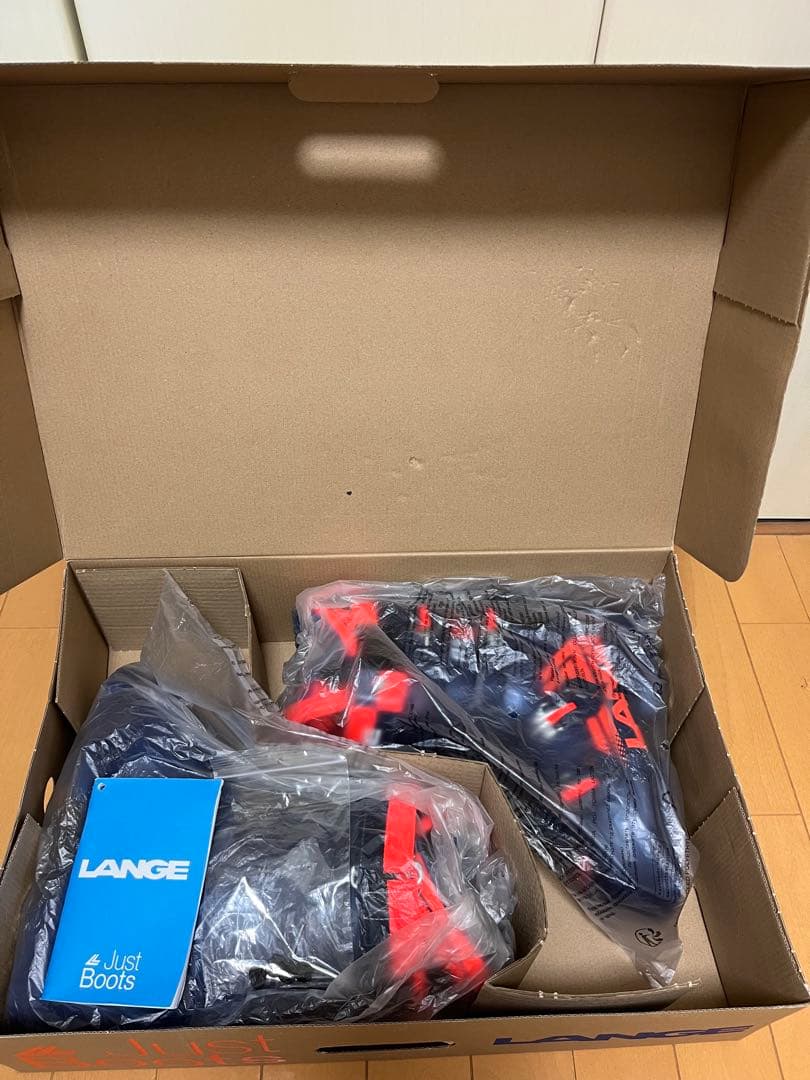 LANGE ラングスキーブーツ ネイビー/オレンジ