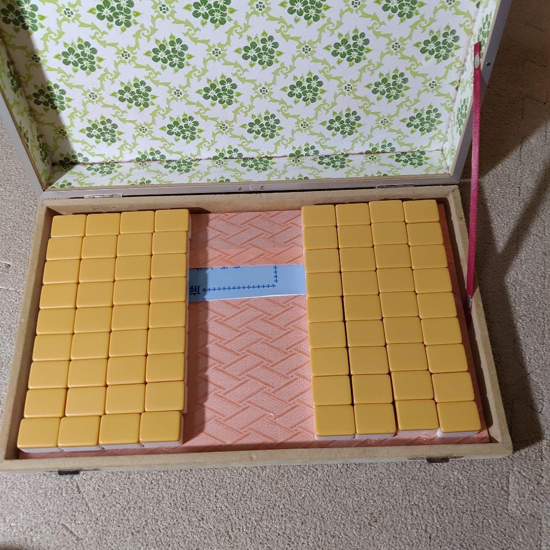 麻雀牌セット 麗龍 ユリア樹脂 麗流隷書体 サイコロ