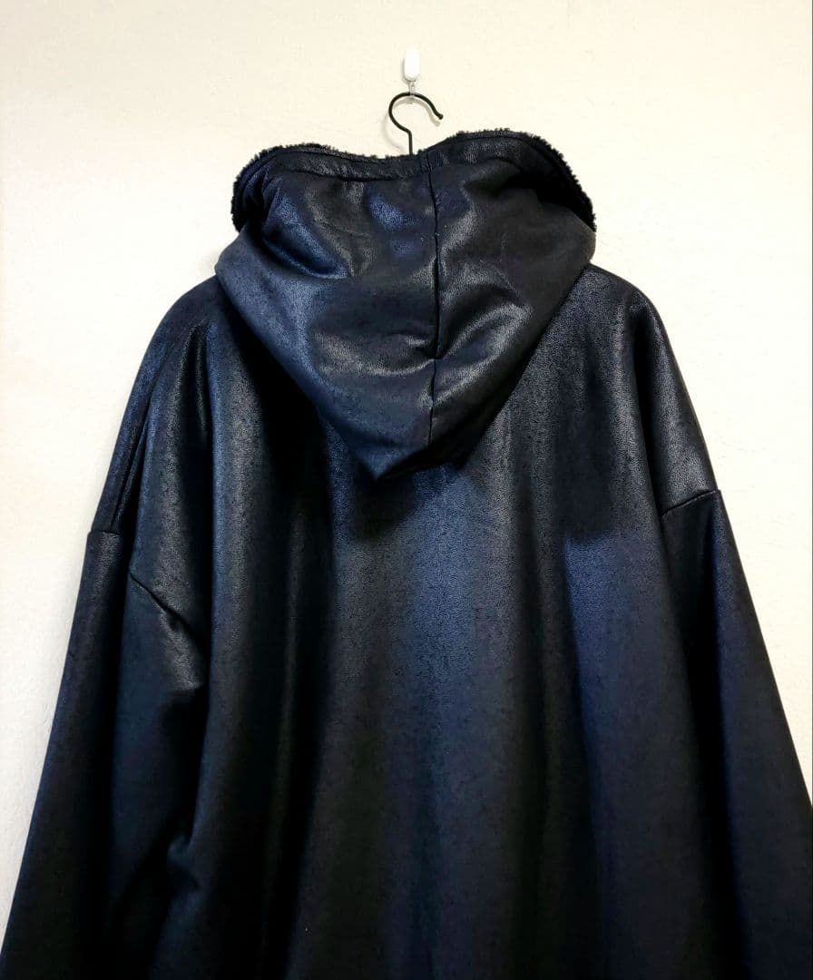 【BACKSTAGE PASS】新品MSG　ビッグシルエット フードボアコート