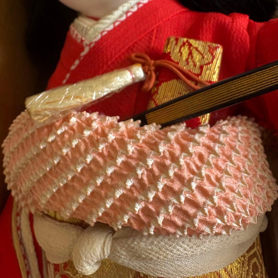 極美品 古い市松人形 45cm 箱入り 元箱